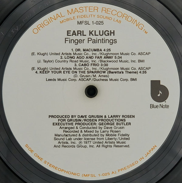 Earl Klugh - Finger Paintings - LP