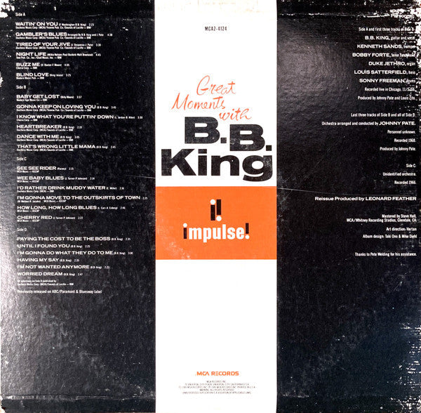 B.B. King - Great Moments With B.B. King - LP