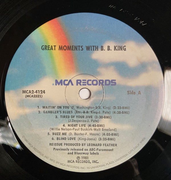 B.B. King - Great Moments With B.B. King - LP