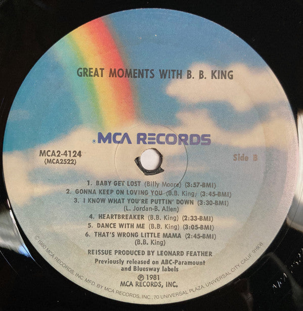 B.B. King - Great Moments With B.B. King - LP