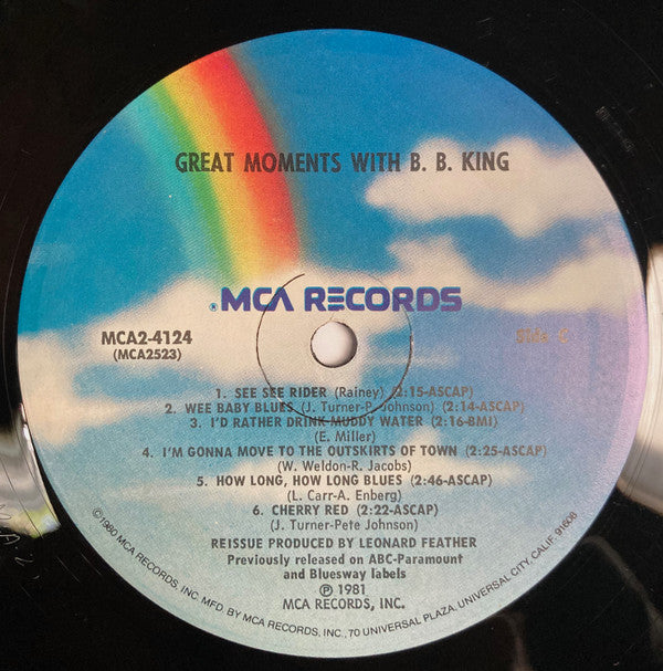 B.B. King - Great Moments With B.B. King - LP