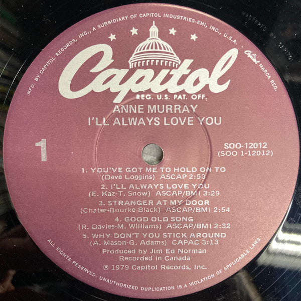 Anne Murray - I'll Always Love You - LP