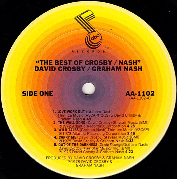Crosby-Nash* - The Best Of David Crosby And Graham Nash - LP