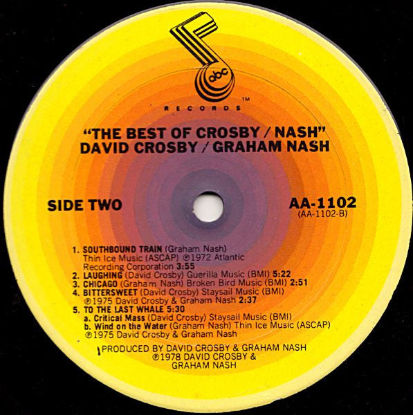 Crosby-Nash* - The Best Of David Crosby And Graham Nash - LP