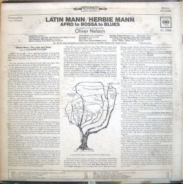 Herbie Mann - Latin Mann (Afro To Bossa To Blues) - LP