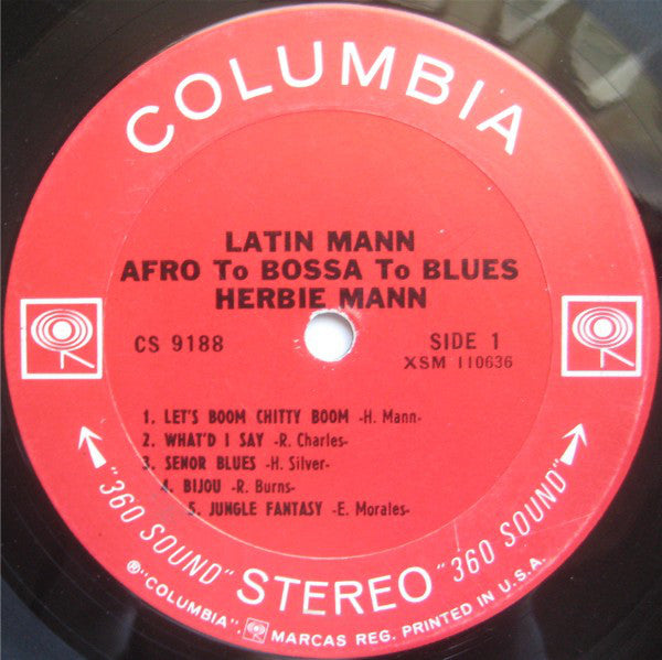 Herbie Mann - Latin Mann (Afro To Bossa To Blues) - LP