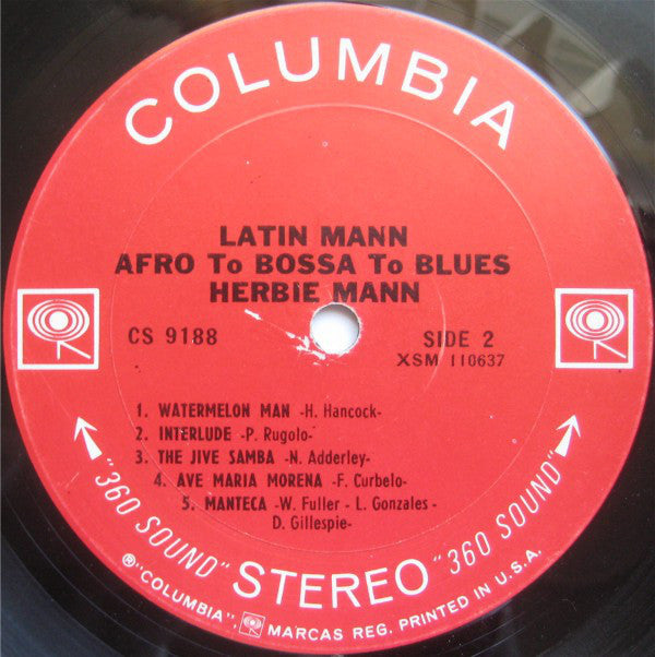 Herbie Mann - Latin Mann (Afro To Bossa To Blues) - LP