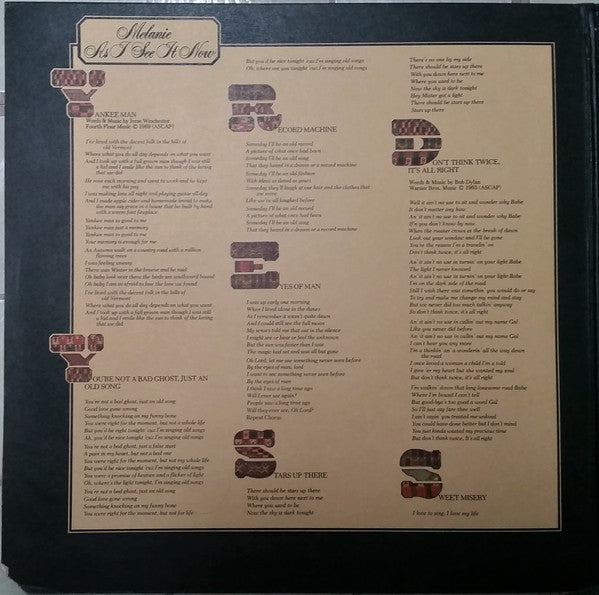 Melanie (2) - As I See It Now - LP