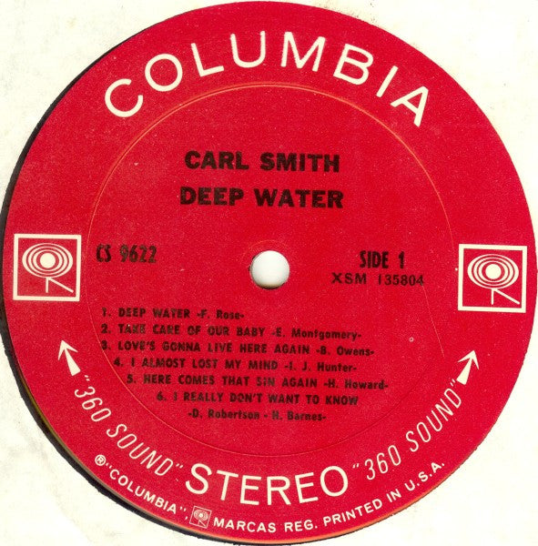 Carl Smith  - Deep Water - LP