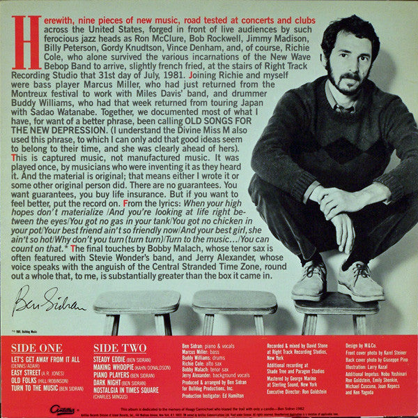 Ben Sidran - Old Songs For The New Depression - LP