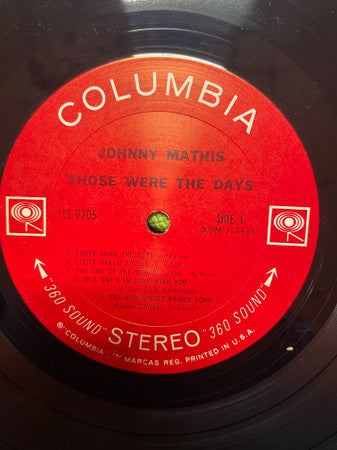 Johnny Mathis - Those Were The Days - LP