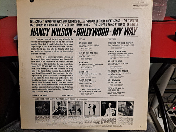 Nancy Wilson - Hollywood My Way - LP