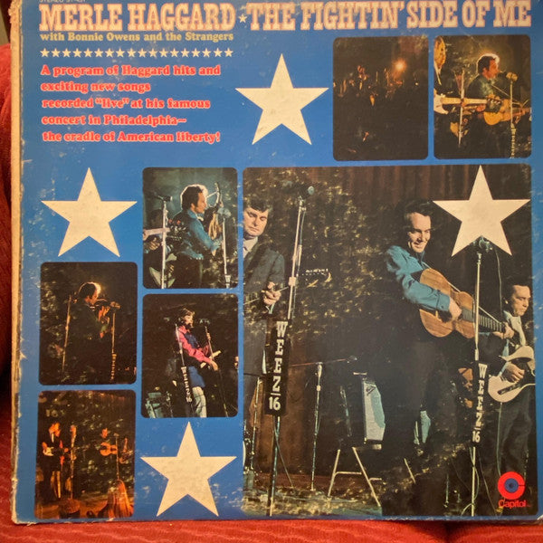 Merle Haggard With Bonnie Owens And The Strangers  - The Fightin' Side Of Me - LP