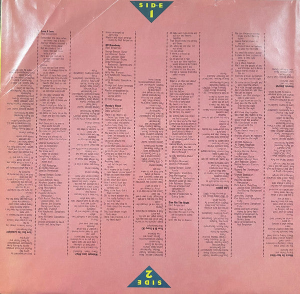 George Benson - Give Me The Night - LP