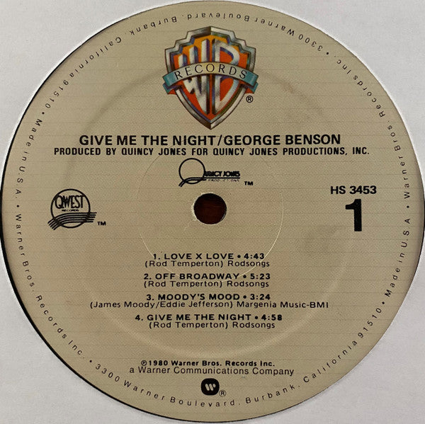 George Benson - Give Me The Night - LP