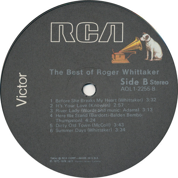 Roger Whittaker - The Best Of Roger Whittaker - LP