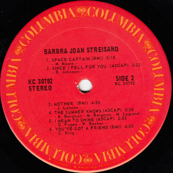 Barbra Joan Streisand* - Barbra Joan Streisand - LP