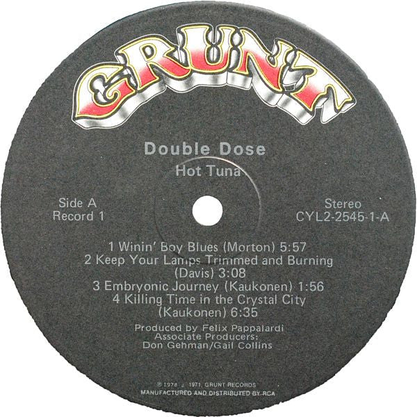 Hot Tuna - Double Dose - LP