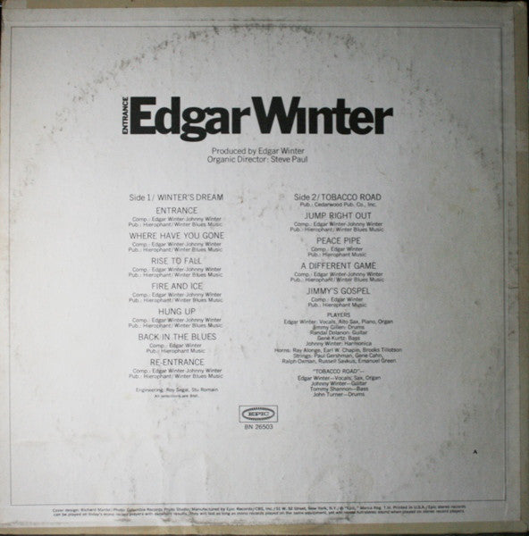 Edgar Winter - Entrance - LP