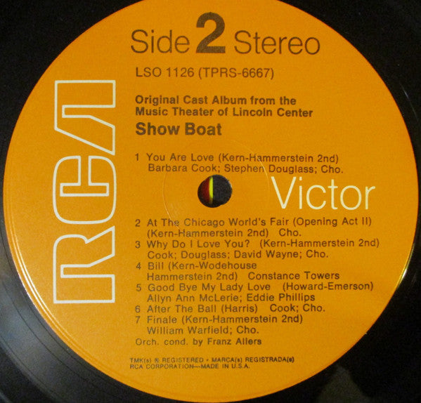 Original Cast Album from the Music Theater Of Lincoln Center* - Show Boat - LP