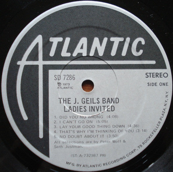 The J. Geils Band - Ladies Invited - LP