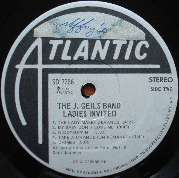 The J. Geils Band - Ladies Invited - LP