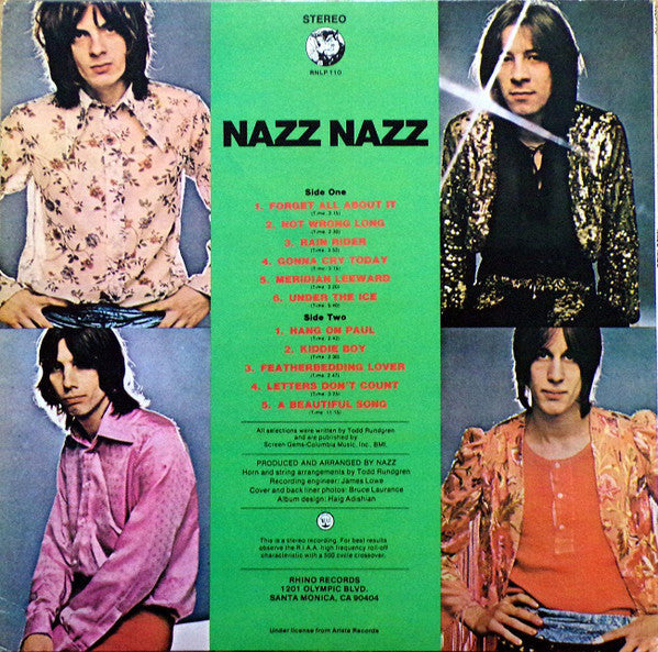 Nazz - Nazz Nazz - LP