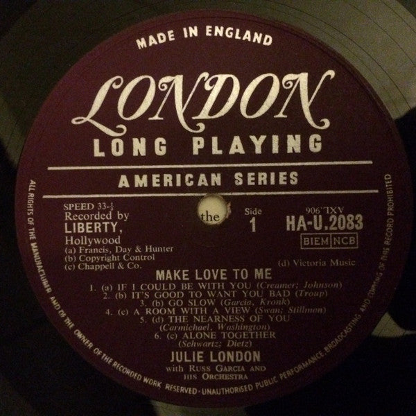 Julie London - Make Love To Me - LP
