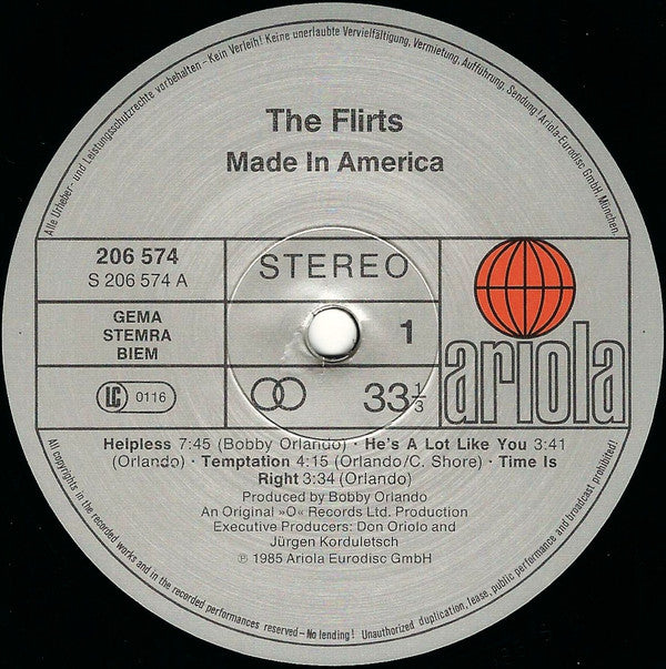 The Flirts - Made In America - LP