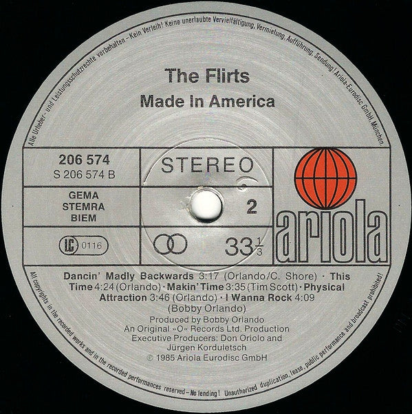 The Flirts - Made In America - LP