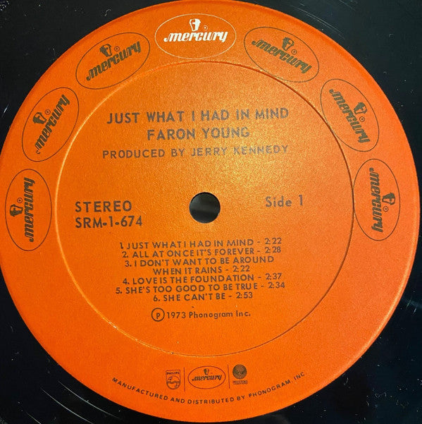 Faron Young - Just What I Had In Mind - LP
