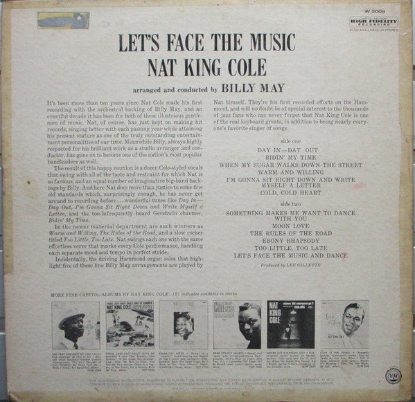 Nat King Cole With Orchestra Conducted By Billy May - Let's Face The Music! - LP
