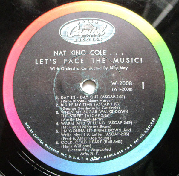 Nat King Cole With Orchestra Conducted By Billy May - Let's Face The Music! - LP