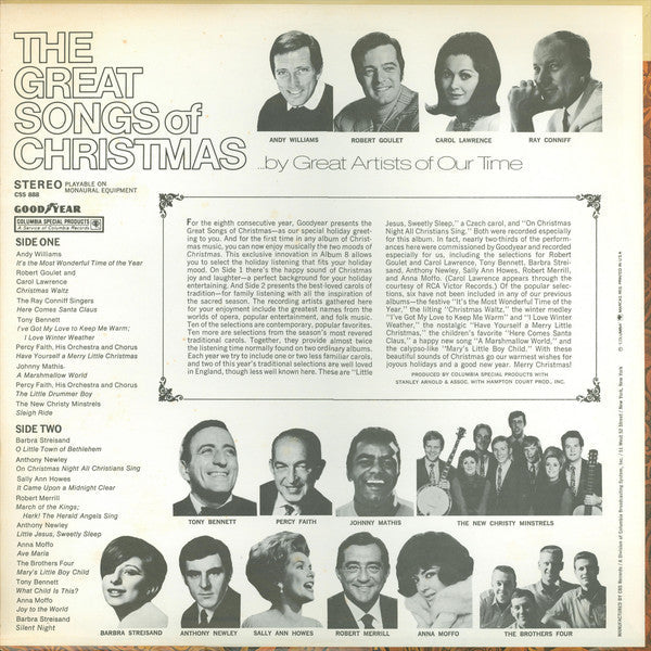 Various - The Great Songs Of Christmas, Album Eight - LP
