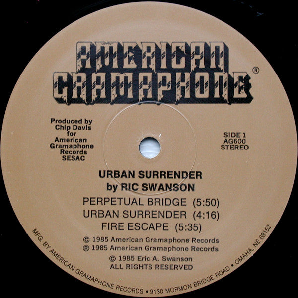 Ric Swanson - Urban Surrender - LP