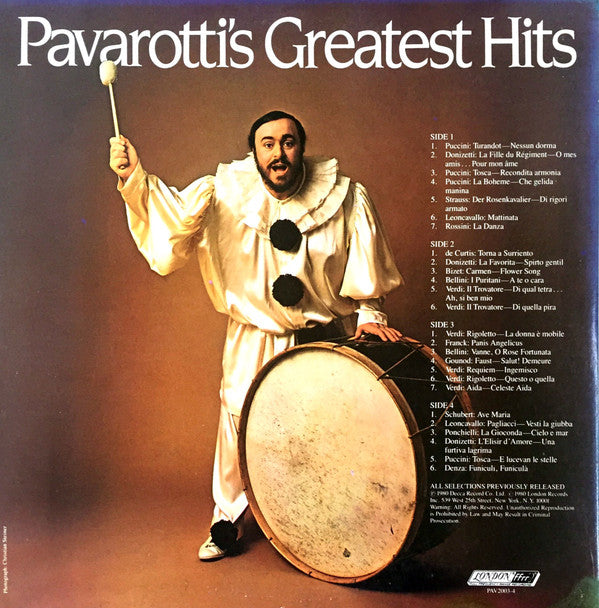 Luciano Pavarotti - Pavarotti's Greatest Hits - LP