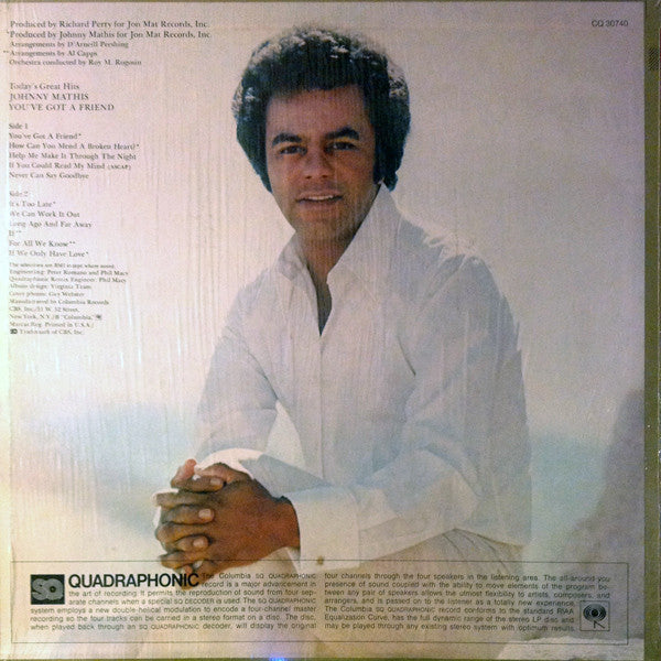 Johnny Mathis - You've Got A Friend - LP