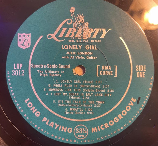 Julie London - Lonely Girl - LP