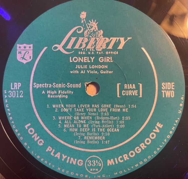 Julie London - Lonely Girl - LP