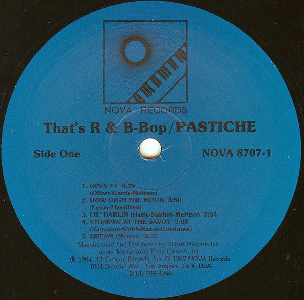 Pastiche - That's R & B-Bop - LP