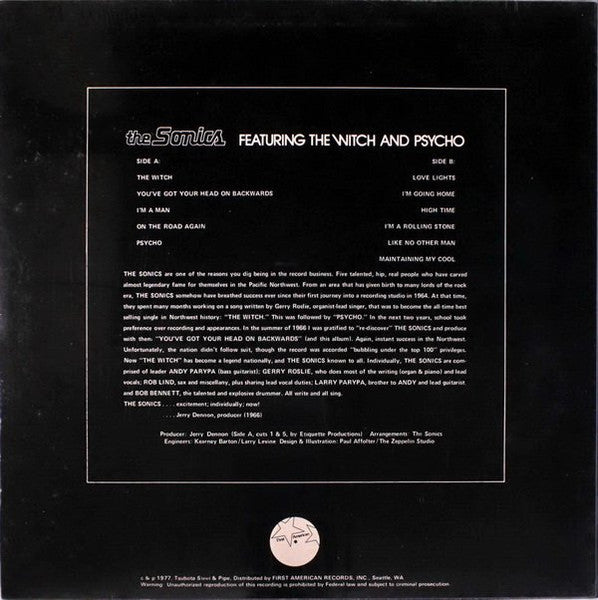 The Sonics - Original Northwest Punk - LP