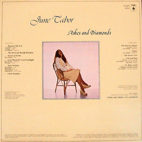 June Tabor - Ashes And Diamonds - LP