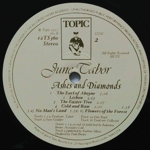 June Tabor - Ashes And Diamonds - LP