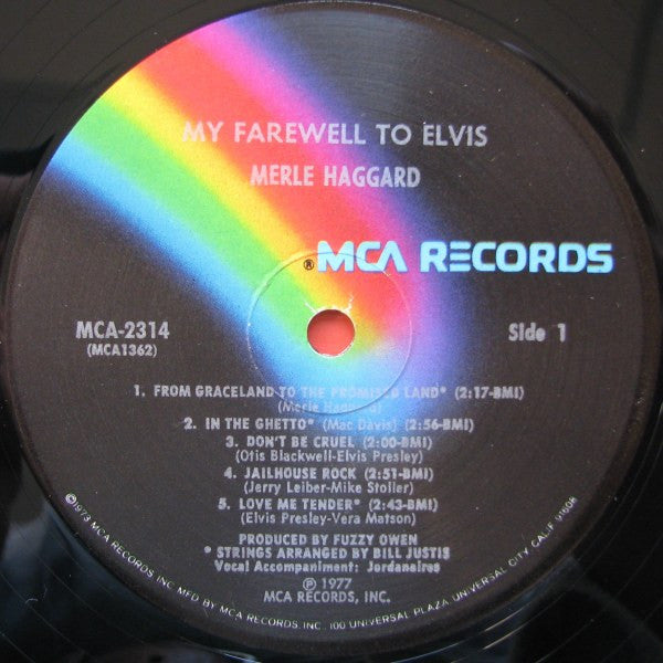 Merle Haggard - My Farewell To Elvis - LP