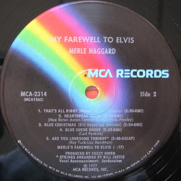 Merle Haggard - My Farewell To Elvis - LP
