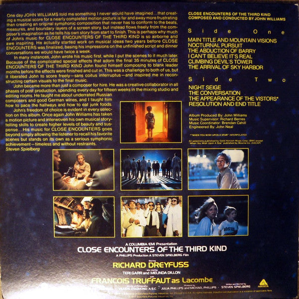 John Williams  - Close Encounters Of The Third Kind (Original Motion Picture Soundtrack) - LP