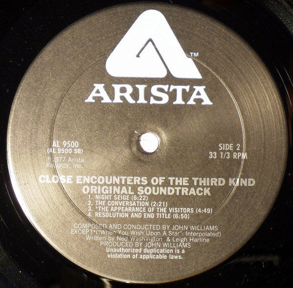 John Williams  - Close Encounters Of The Third Kind (Original Motion Picture Soundtrack) - LP