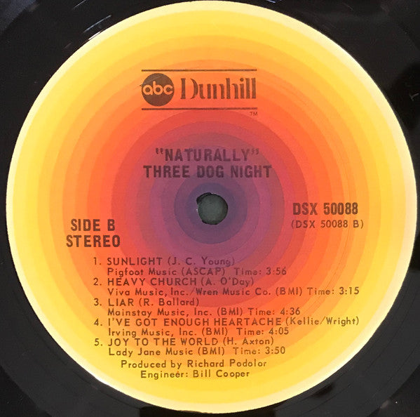 Three Dog Night - Naturally - LP