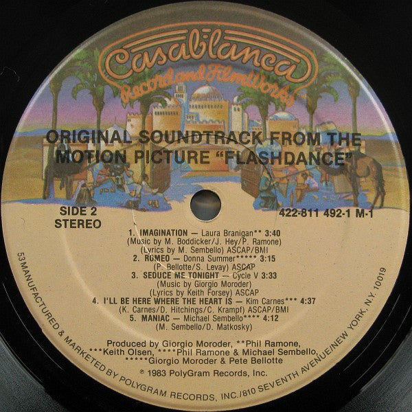 Various - Flashdance (Original Soundtrack From The Motion Picture) - LP