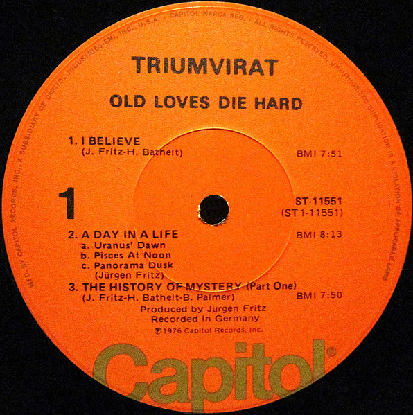 Triumvirat - Old Loves Die Hard - LP